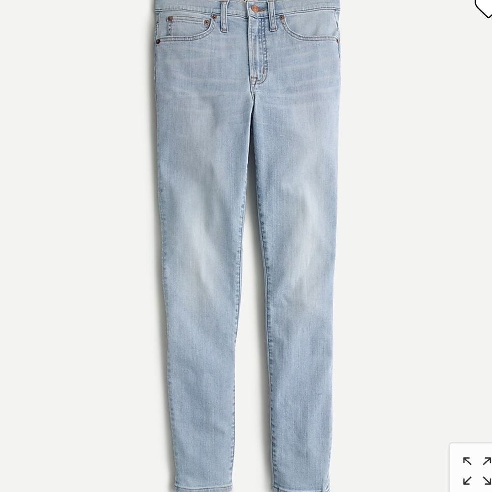 J. Crew Lightwash Denim High Rise Skinny Jeans